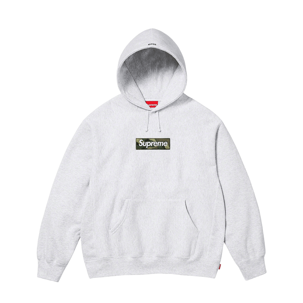 低価格の Supreme 23FW Box Logo SUPREME Hooded SWEATSHIRT Ash BOX ...